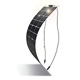 100Watt Flexible Solar Panel, Tragbare 18V Monokristallines...