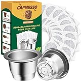 CAPMESSO Wiederverwendbare Espresso kapseln Nachfüllbare...